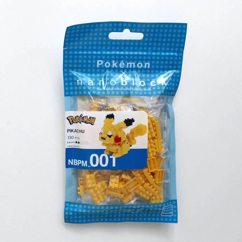 Pokemon Nanoblock Pikachu, Charmander & Charizard Set of 3